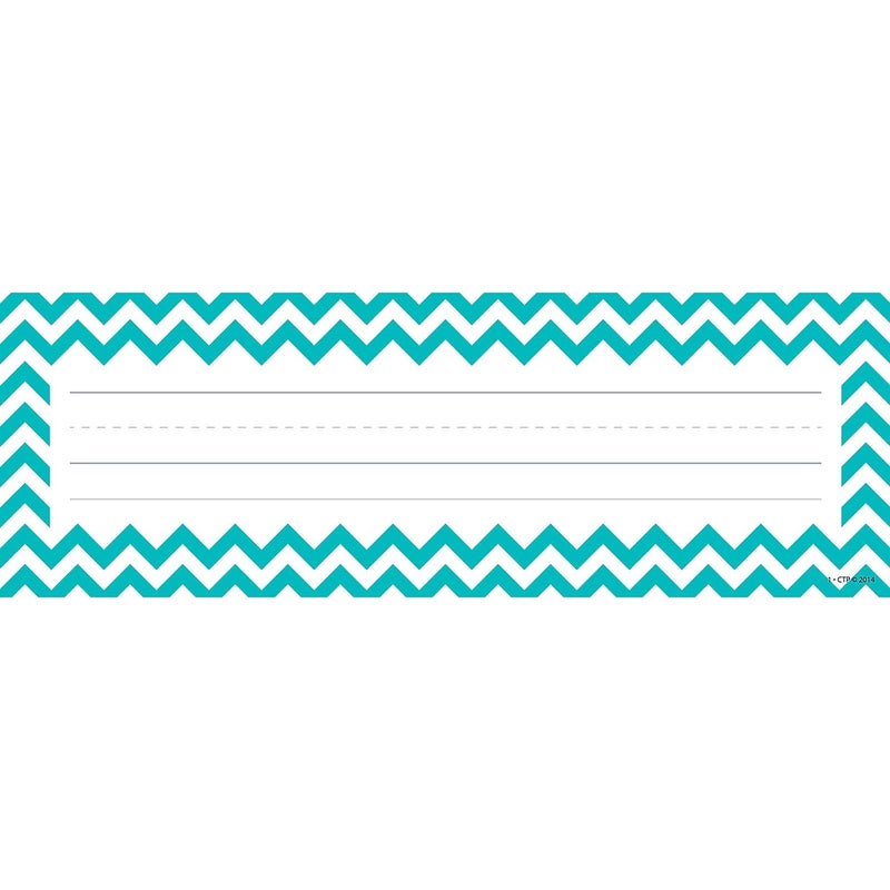 Creative Teaching Press Chevron Solids Name Plates, CTP Classroom Decoration, 36 Pieces (Creative Teaching Press 4517) - Image 2